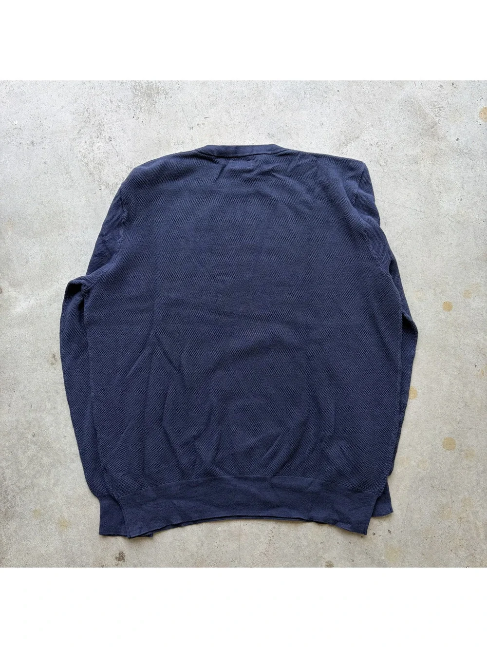 Vintage J. Crew Navy Blue Knit Thermal Sweater XL